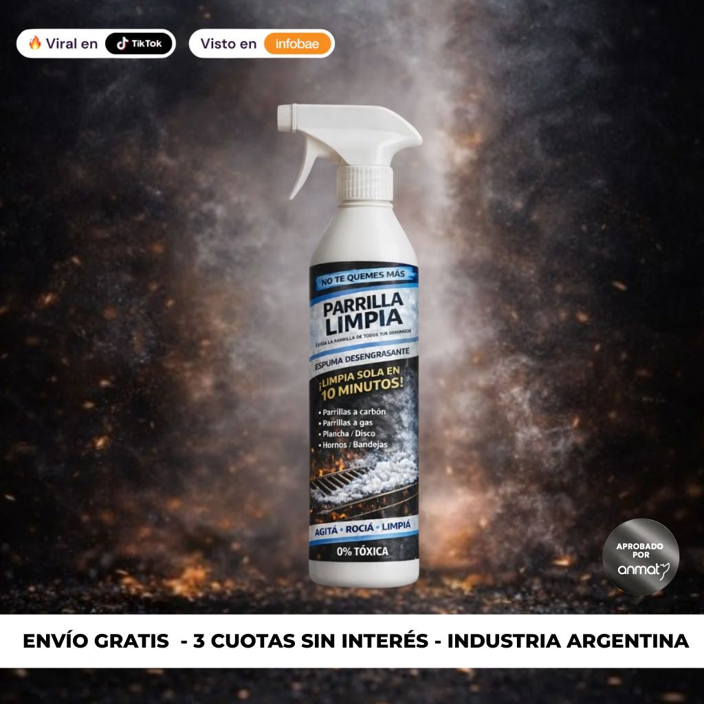 Parrilla Limpia® – No Te Quemes Más (Limpia Sola en 10 Minutos)