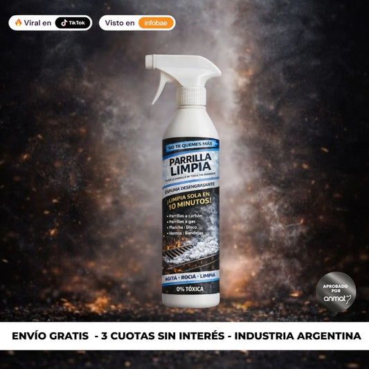 Parrilla Limpia® – No Te Quemes Más (Limpia Sola en 10 Minutos)